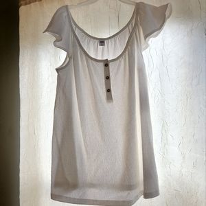 Old Navy white sleeveless shirt